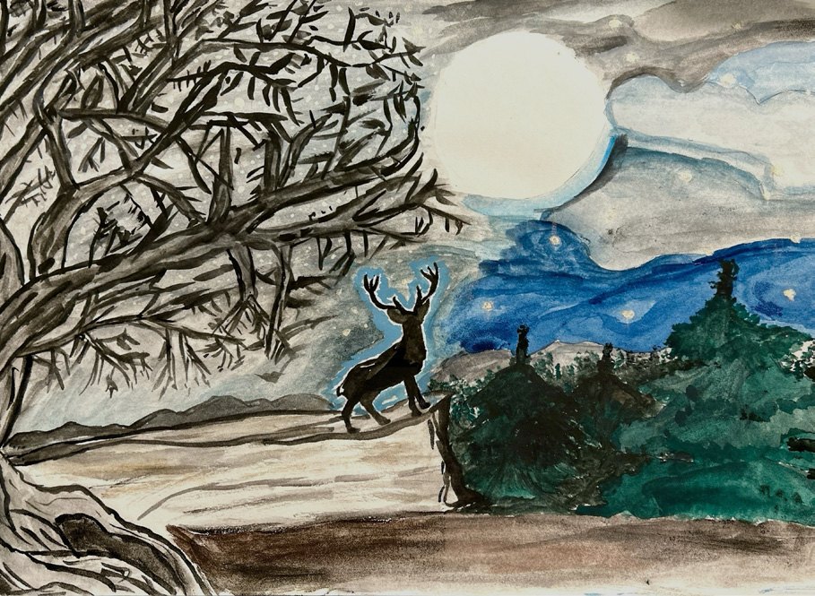 The Spirit of Nature dream-vision painting by Michael Shankara