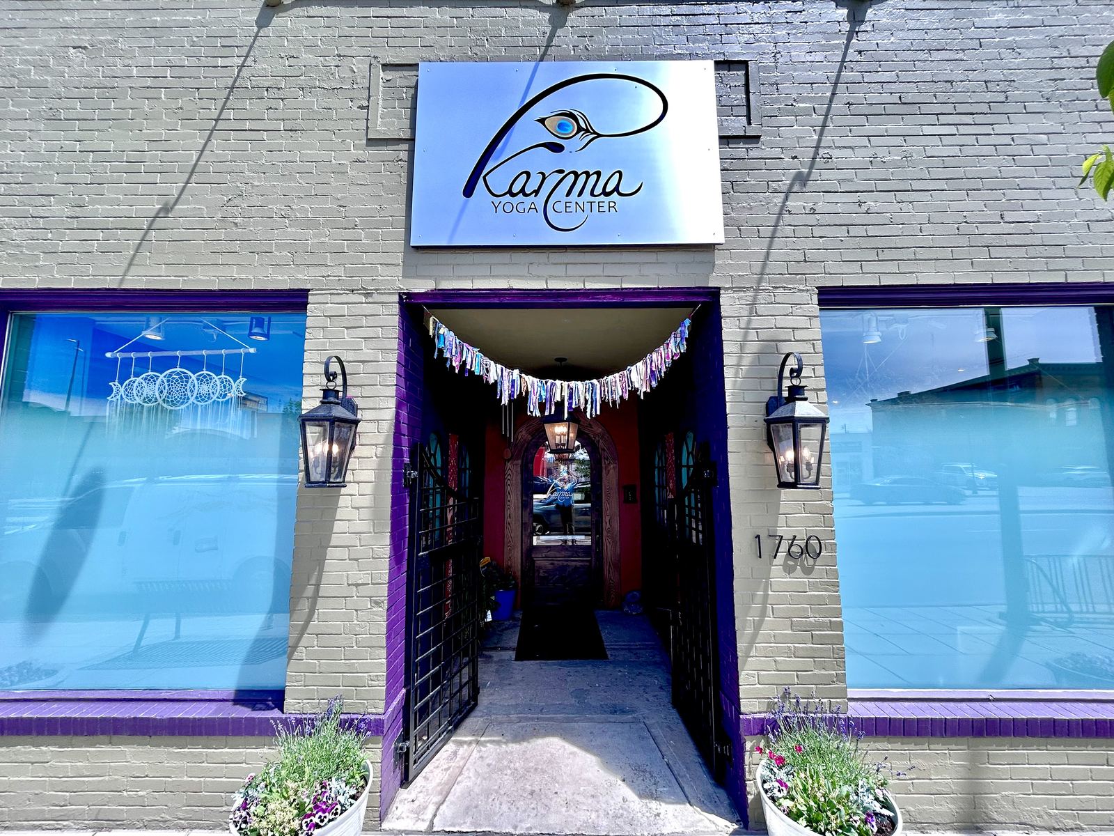 Karma Yoga Center entrance at 1760 S. Broadway, Denver